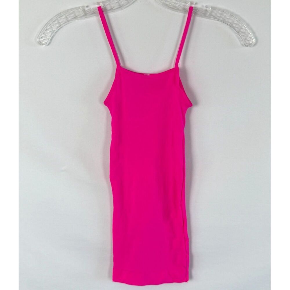 Body Wrappers Neon Pink Camisole Tank Top One Size Dance Ballet Jazz Made USA